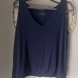 Cozy Earth Women's Deep Blue V-Neck Tank Top